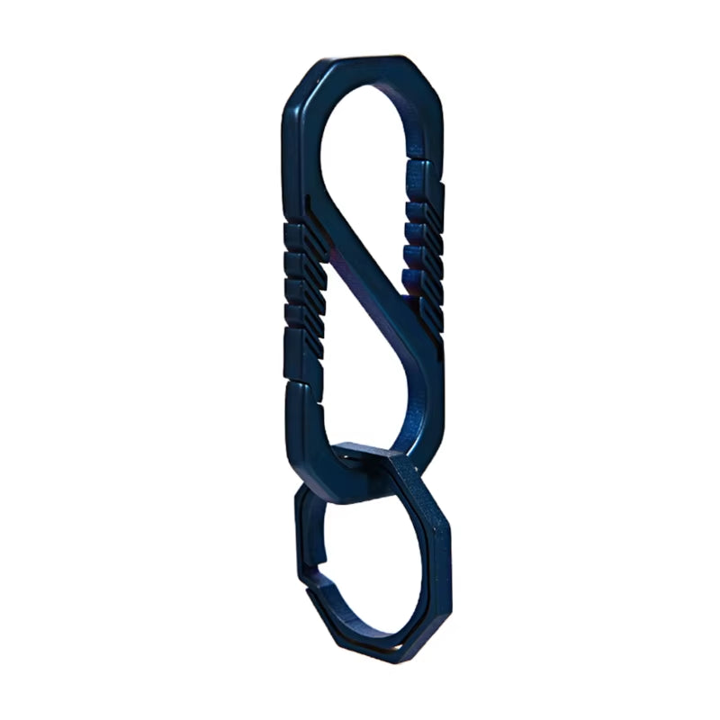 Have you ever had a Carabiner break on you going down the trail and suddenly you have one shoe? Not anymore, these Titanium alloy Carabiners are made of Aircraft grade Titanium alloy and designed in a single piece to prevent malfunctions!