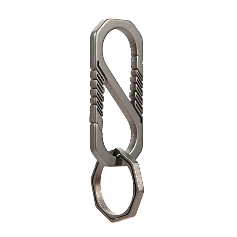 Have you ever had a Carabiner break on you going down the trail and suddenly you have one shoe? Not anymore, these Titanium alloy Carabiners are made of Aircraft grade Titanium alloy and designed in a single piece to prevent malfunctions!