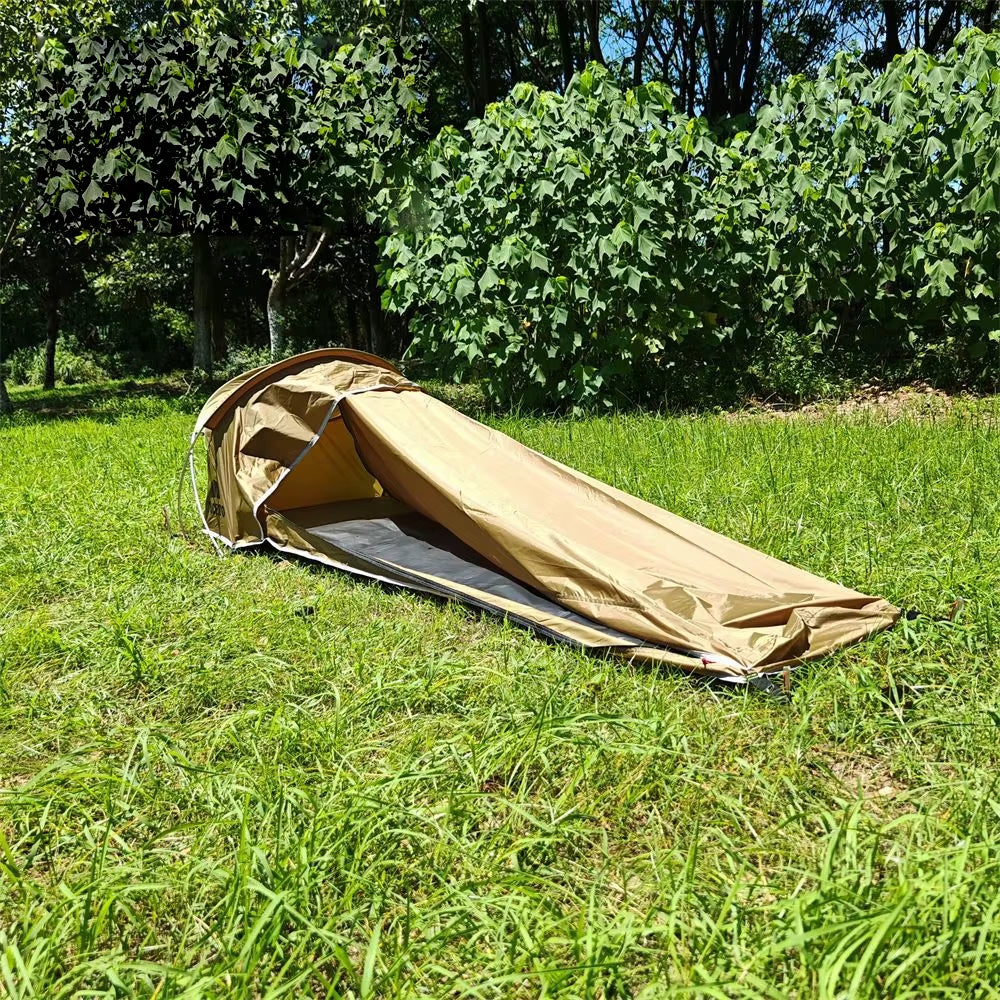 Ultralight Single Person Bivy Tent Waterproof 1 Man Tent for Camping Hiking Backpacking