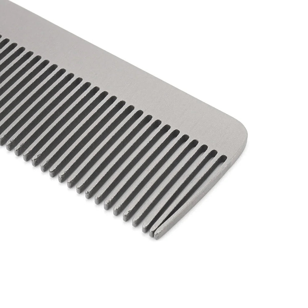 Small Titanium Alloy Comb Portable Combs Camping Keychain Accessories Outdoor Small Tool