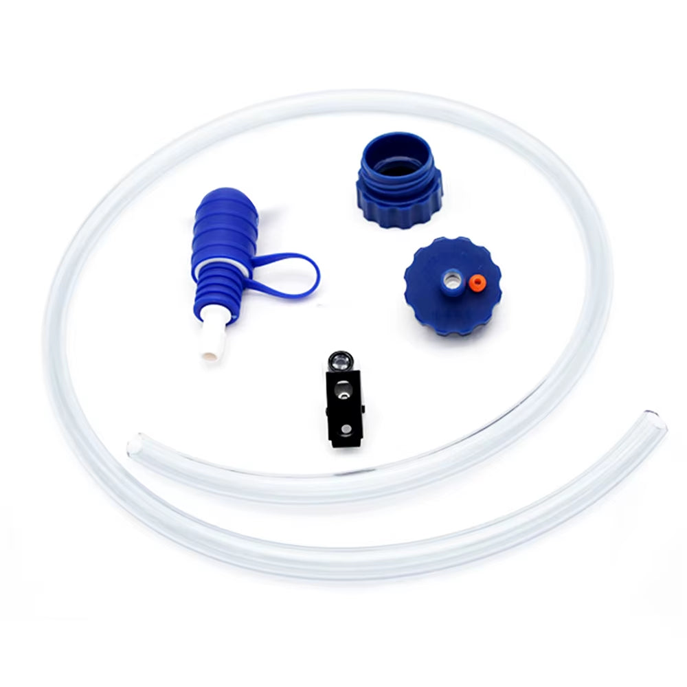 Water Bottle Drinking Tube with Double Adapter Hydration System Drink Tube Kit for Cycle Trekking Fishing Boating Camping