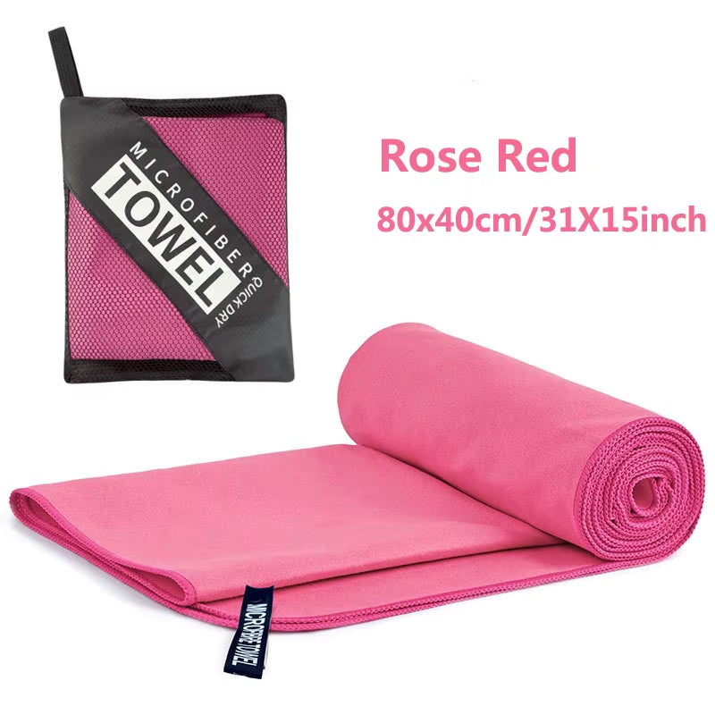 Quick-Drying Microfiber Camping Towel Super Absorbent Gym/Swimming Towel 40X80Cm Lightweight Sports/Beach/ Travel Towels