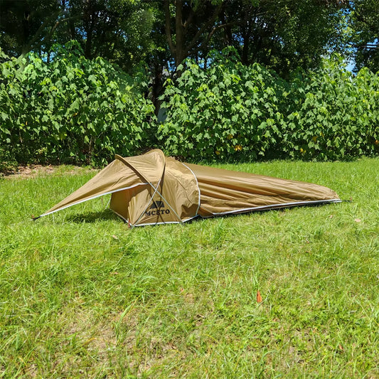 Ultralight Single Person Bivy Tent Waterproof 1 Man Tent for Camping Hiking Backpacking