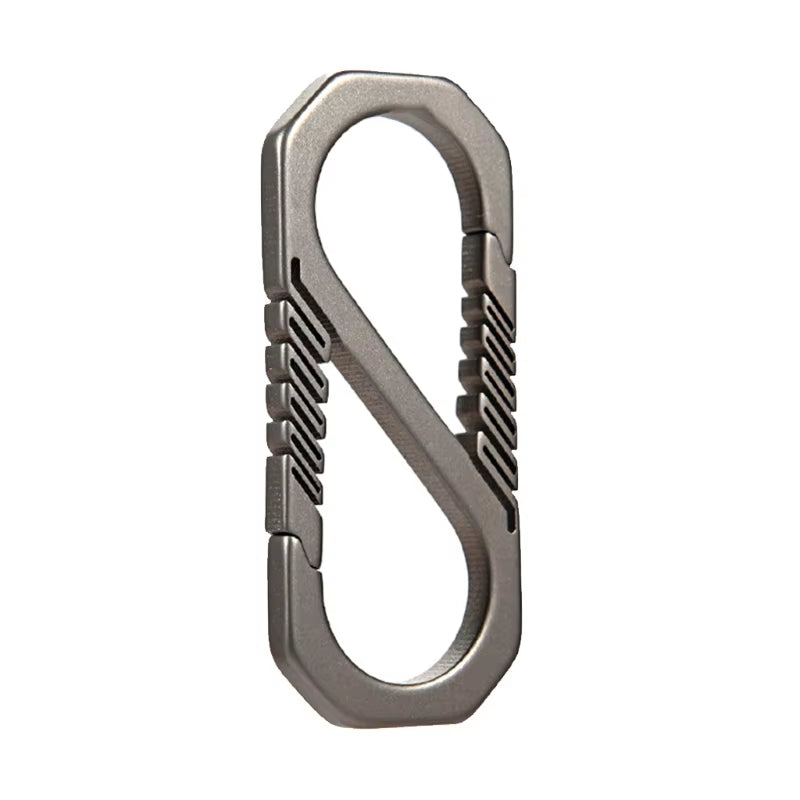 Have you ever had a Carabiner break on you going down the trail and suddenly you have one shoe? Not anymore, these Titanium alloy Carabiners are made of Aircraft grade Titanium alloy and designed in a single piece to prevent malfunctions!