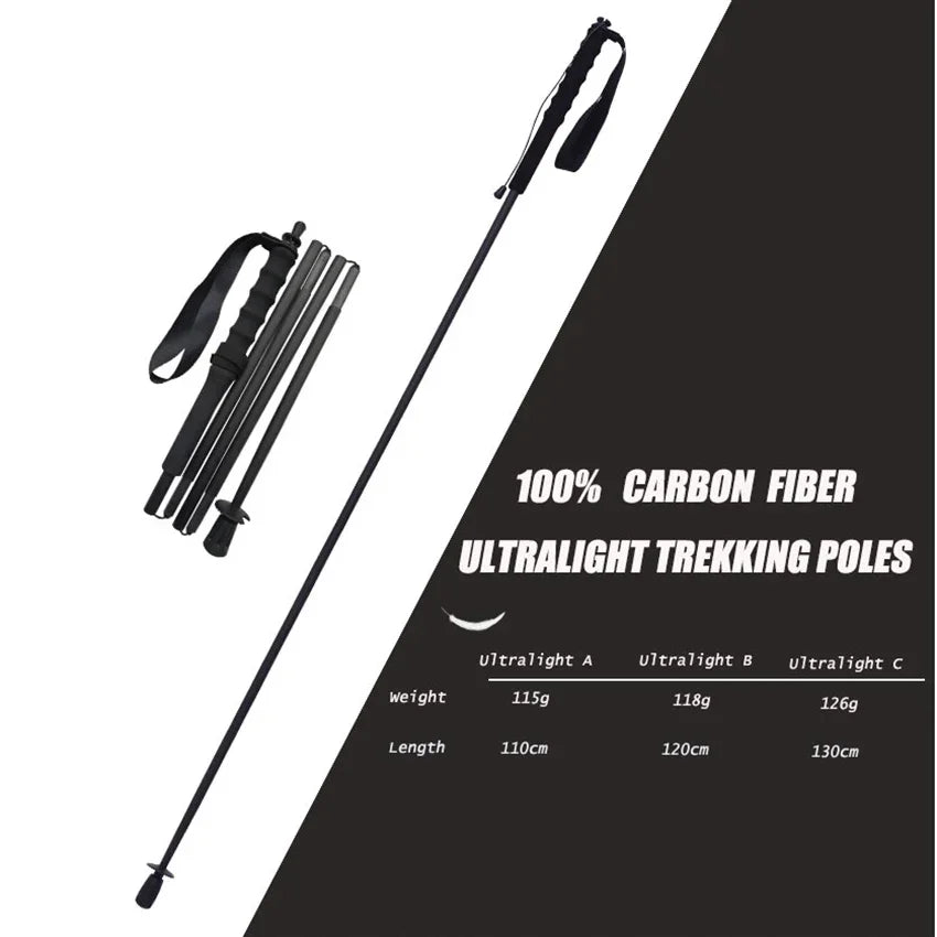 Ultralight Carbon Trekking Poles