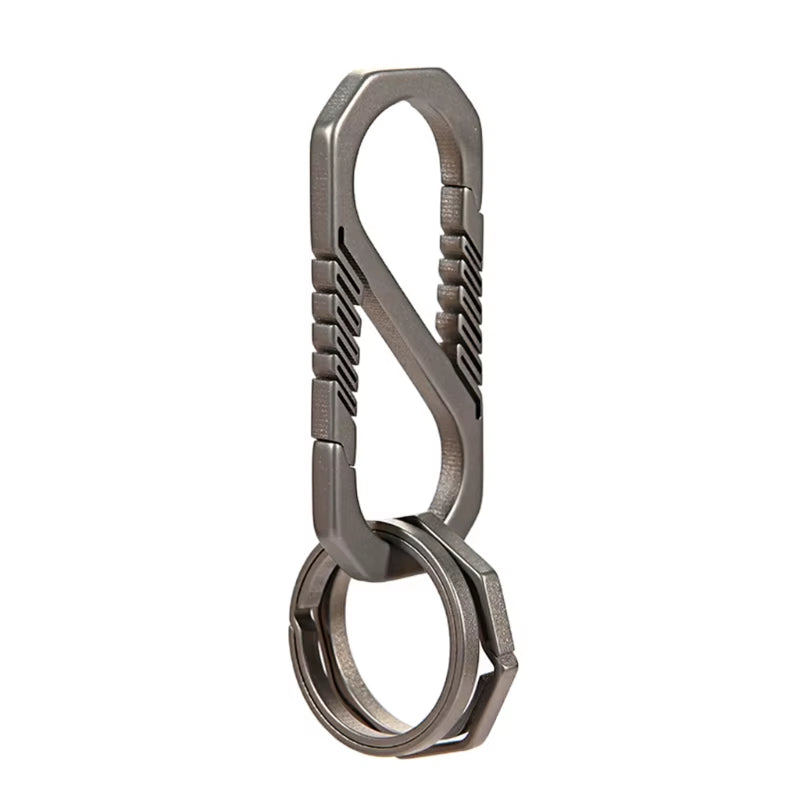 Have you ever had a Carabiner break on you going down the trail and suddenly you have one shoe? Not anymore, these Titanium alloy Carabiners are made of Aircraft grade Titanium alloy and designed in a single piece to prevent malfunctions!